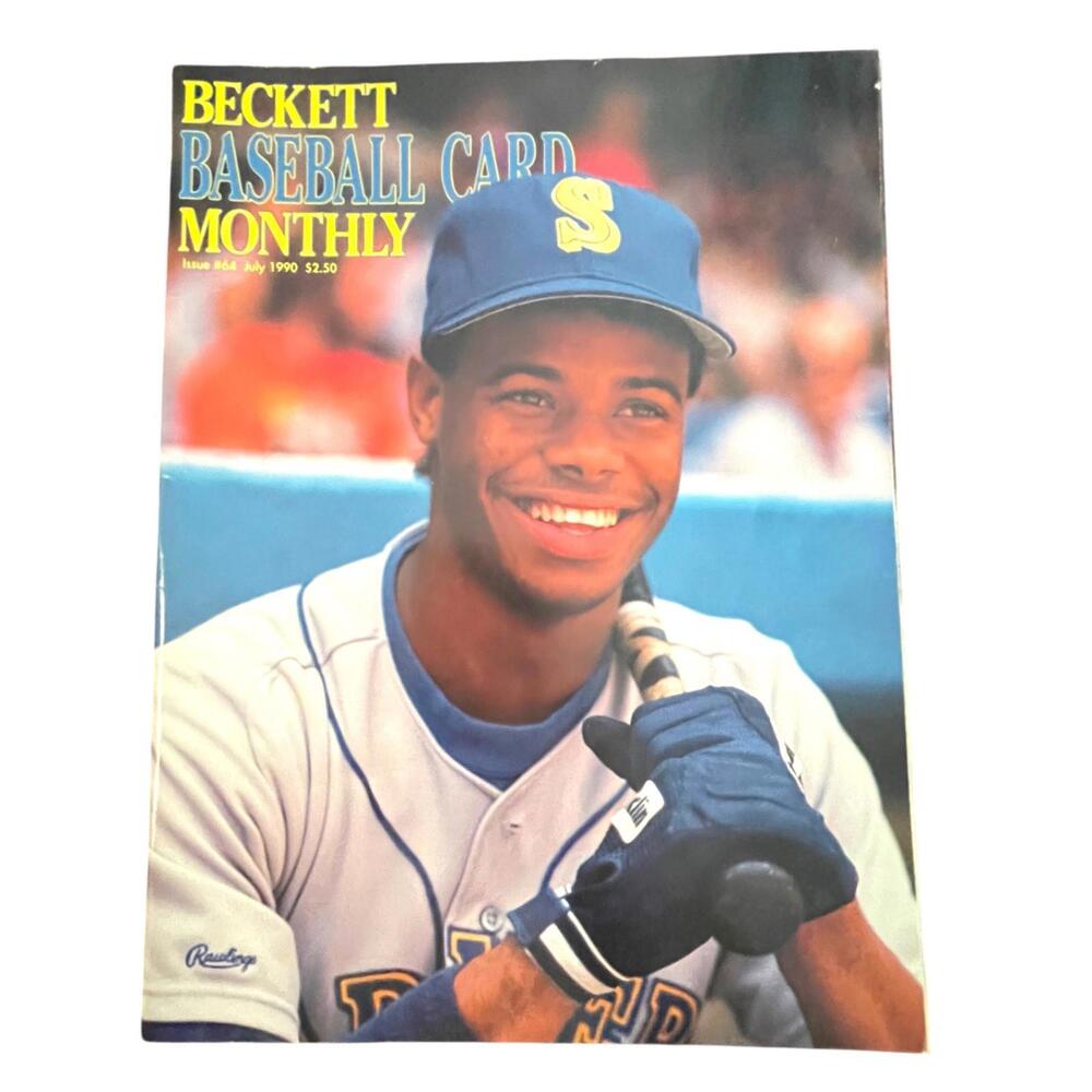 July 1990 Beckett Baseball Card Monthly Ken Griffey Jr Cover Vintage Collectible